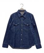 Fullcount Jeansmakerフルカウント）の古着「デニムウエスタンシャツ」｜インディゴ