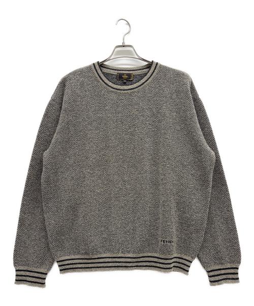 FENDI（フェンディ）FENDI (フェンディ) 厚手ニット グレー サイズ:50の古着・服飾アイテム