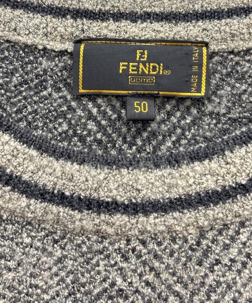 FENDI（フェンディ）FENDI (フェンディ) 厚手ニット グレー サイズ:50の古着・服飾アイテム