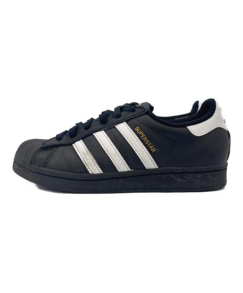 adidas（アディダス）adidas (アディダス) SUPER STAR ブラック×ホワイト サイズ:23の古着・服飾アイテム