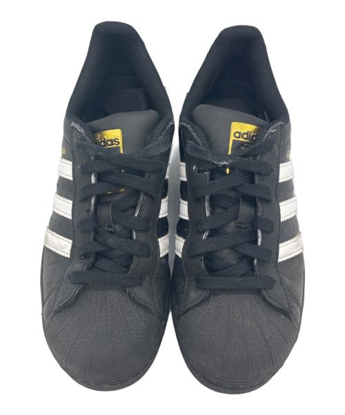 adidas（アディダス）adidas (アディダス) SUPER STAR ブラック×ホワイト サイズ:23の古着・服飾アイテム