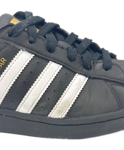 adidas（アディダス）adidas (アディダス) SUPER STAR ブラック×ホワイト サイズ:23の古着・服飾アイテム