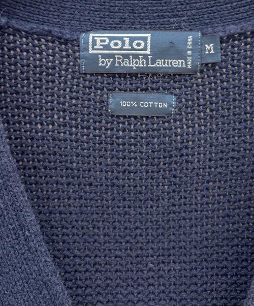 POLO RALPH LAUREN（ポロ・ラルフローレン）POLO RALPH LAUREN (ポロ・ラルフローレン) ニットカーディガン ネイビー サイズ:Mの古着・服飾アイテム