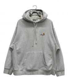 CarHartt（カーハート）の古着「HOODED AMERICAN SCRIPT SWEAT」｜ホワイト