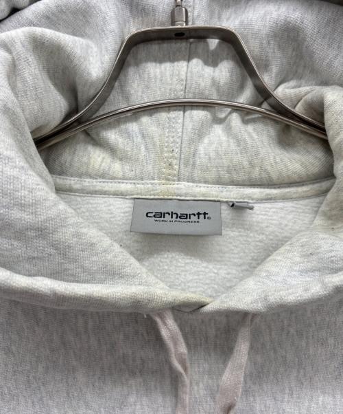 CarHartt（カーハート）CarHartt (カーハート) HOODED AMERICAN SCRIPT SWEAT ホワイト サイズ:XXLの古着・服飾アイテム