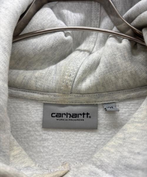 CarHartt（カーハート）CarHartt (カーハート) HOODED AMERICAN SCRIPT SWEAT ホワイト サイズ:XXLの古着・服飾アイテム