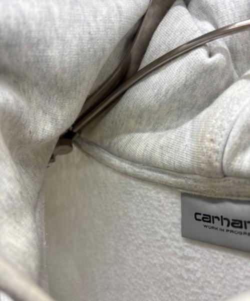 CarHartt（カーハート）CarHartt (カーハート) HOODED AMERICAN SCRIPT SWEAT ホワイト サイズ:XXLの古着・服飾アイテム