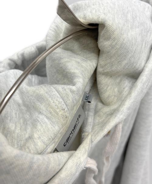 CarHartt（カーハート）CarHartt (カーハート) HOODED AMERICAN SCRIPT SWEAT ホワイト サイズ:XXLの古着・服飾アイテム