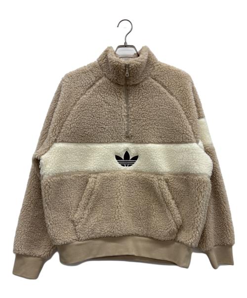 adidas（アディダス）adidas (アディダス) フリースジャケット ベージュ サイズ:中国　Mの古着・服飾アイテム