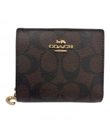 COACH（コーチ）の古着「2つ折り財布」｜ブラウン×ブラック