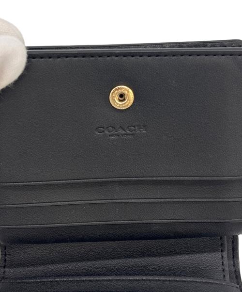 COACH（コーチ）COACH (コーチ) 2つ折り財布 ブラウン×ブラックの古着・服飾アイテム