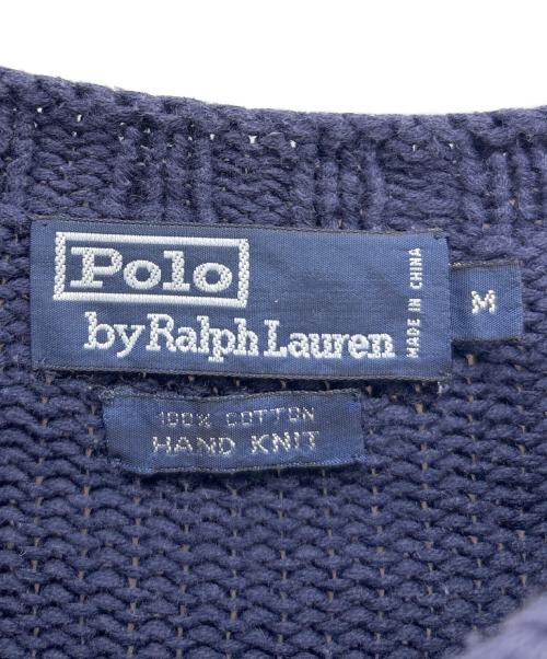 POLO RALPH LAUREN（ポロ・ラルフローレン）POLO RALPH LAUREN (ポロ・ラルフローレン) 厚手ニット ネイビー サイズ:Mの古着・服飾アイテム
