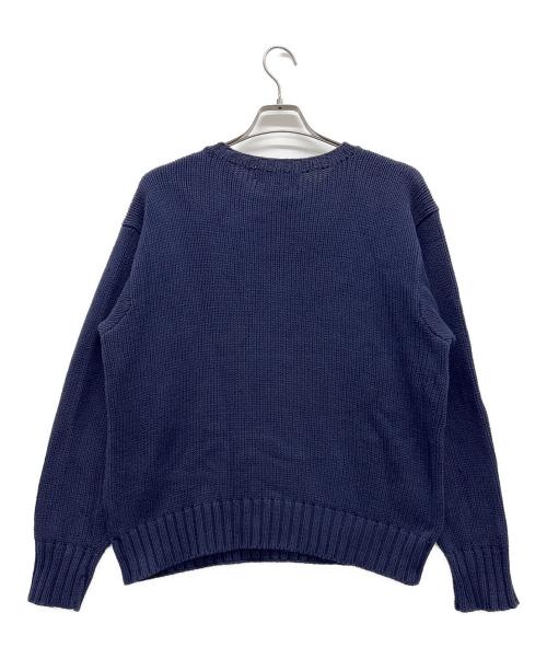 POLO RALPH LAUREN（ポロ・ラルフローレン）POLO RALPH LAUREN (ポロ・ラルフローレン) 厚手ニット ネイビー サイズ:Mの古着・服飾アイテム