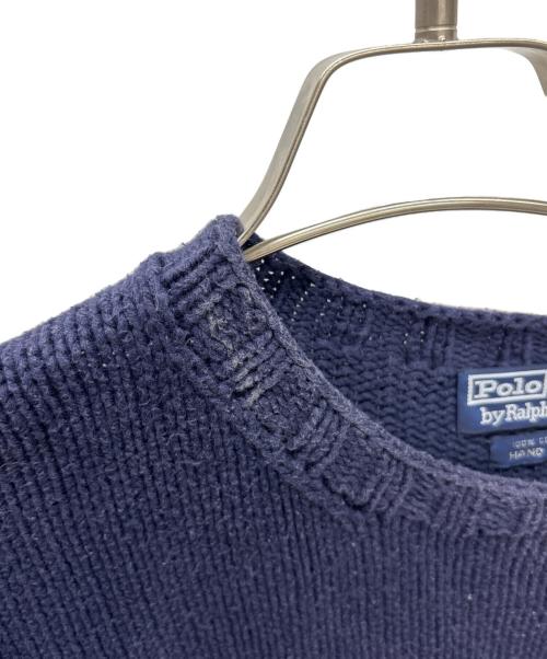 POLO RALPH LAUREN（ポロ・ラルフローレン）POLO RALPH LAUREN (ポロ・ラルフローレン) 厚手ニット ネイビー サイズ:Mの古着・服飾アイテム