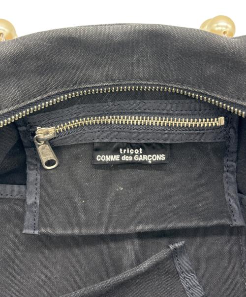 tricot COMME des GARCONS（トリココムデギャルソン）tricot COMME des GARCONS (トリココムデギャルソン) パールハンドルバッグ ブラック×ホワイトの古着・服飾アイテム