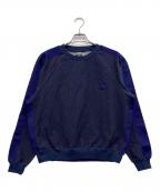 Needles×URBANRニードルズ×）の古着「スウェット」｜パープル×ネイビー