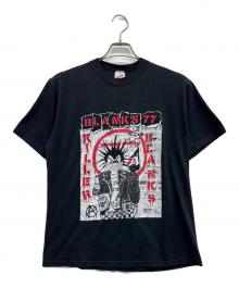 JERZEES（ジャージーズ）の古着「バンドTシャツ」｜ブラック×ホワイト