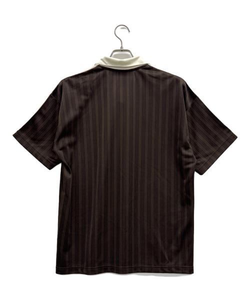 adidas（アディダス）adidas (アディダス) U FOOTBALL JERSEY TEE ブラウン×ホワイト サイズ:ASIA Dの古着・服飾アイテム