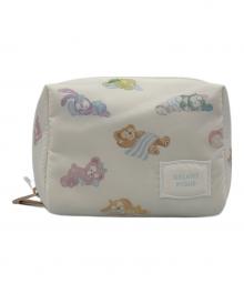 gelato pique×Disney RESORT（ジェラートピケ×ディズニーリゾート）の古着「総柄ポーチ ダッフィー&フレンズ カラフルハピネス」