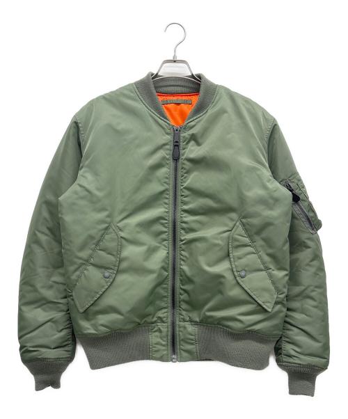 AVIREX（アヴィレックス）AVIREX (アヴィレックス) MA-1ジャケット グリーン×オレンジ サイズ:XXLの古着・服飾アイテム