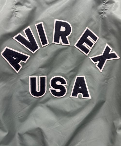 AVIREX（アヴィレックス）AVIREX (アヴィレックス) MA-1ジャケット グリーン×オレンジ サイズ:XXLの古着・服飾アイテム
