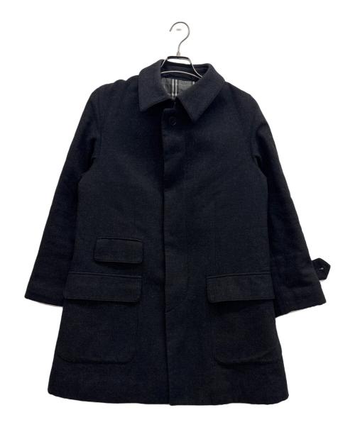 BURBERRY BLACK LABEL（バーバリーブラックレーベル）BURBERRY BLACK LABEL (バーバリーブラックレーベル) ウールコート ブラック サイズ:Mの古着・服飾アイテム
