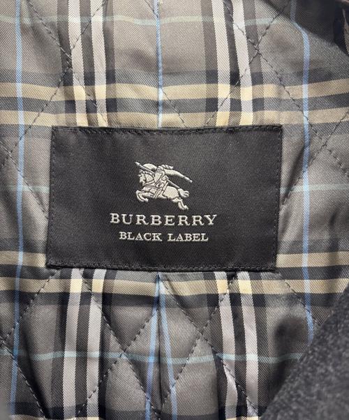 BURBERRY BLACK LABEL（バーバリーブラックレーベル）BURBERRY BLACK LABEL (バーバリーブラックレーベル) ウールコート ブラック サイズ:Mの古着・服飾アイテム