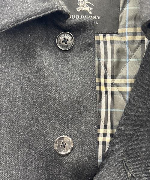 BURBERRY BLACK LABEL（バーバリーブラックレーベル）BURBERRY BLACK LABEL (バーバリーブラックレーベル) ウールコート ブラック サイズ:Mの古着・服飾アイテム