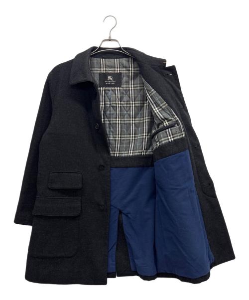 BURBERRY BLACK LABEL（バーバリーブラックレーベル）BURBERRY BLACK LABEL (バーバリーブラックレーベル) ウールコート ブラック サイズ:Mの古着・服飾アイテム