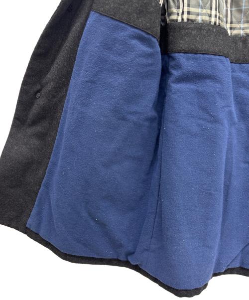BURBERRY BLACK LABEL（バーバリーブラックレーベル）BURBERRY BLACK LABEL (バーバリーブラックレーベル) ウールコート ブラック サイズ:Mの古着・服飾アイテム