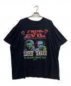 Rob Zombie×Marilyn Mansonロブ・ゾンビ×マリリンマンソン）の古着「バンドTシャツ」｜ブラック