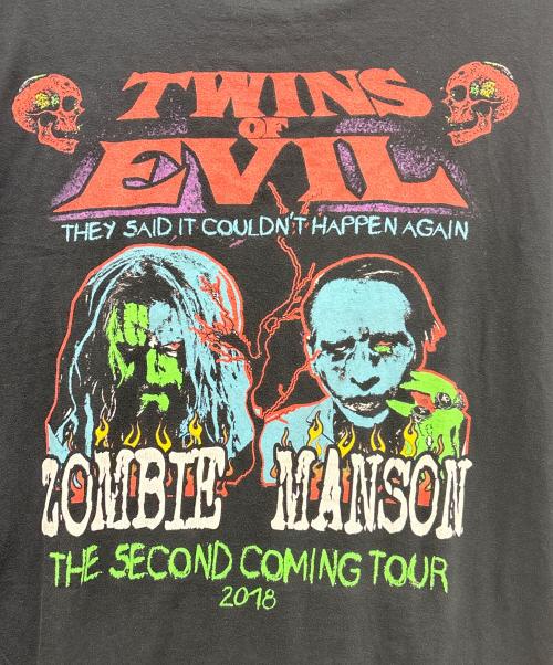 Rob Zombie（ロブ・ゾンビ）Rob Zombie (ロブ・ゾンビ) Marilyn Manson (マリリンマンソン) バンドTシャツ ブラック サイズ:4XLの古着・服飾アイテム