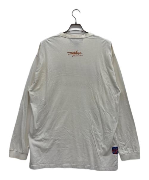 Miskeen（ミスキーン）Miskeen (ミスキーン) ロングスリーブカットソー アイボリー サイズ:2XLの古着・服飾アイテム