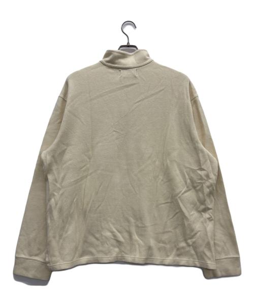 POLO RALPH LAUREN（ポロ・ラルフローレン）POLO RALPH LAUREN (ポロ・ラルフローレン) ハーフジップスウェット アイボリー サイズ:XLの古着・服飾アイテム