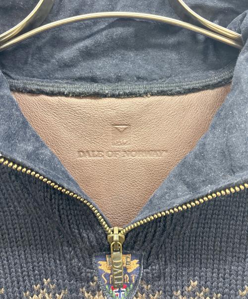 DALE OF NORWAY（ダーレ オブ ノルウェイ）DALE OF NORWAY (ダーレ オブ ノルウェイ) ハーフジップニット ネイビー×ブラウン サイズ:Lの古着・服飾アイテム