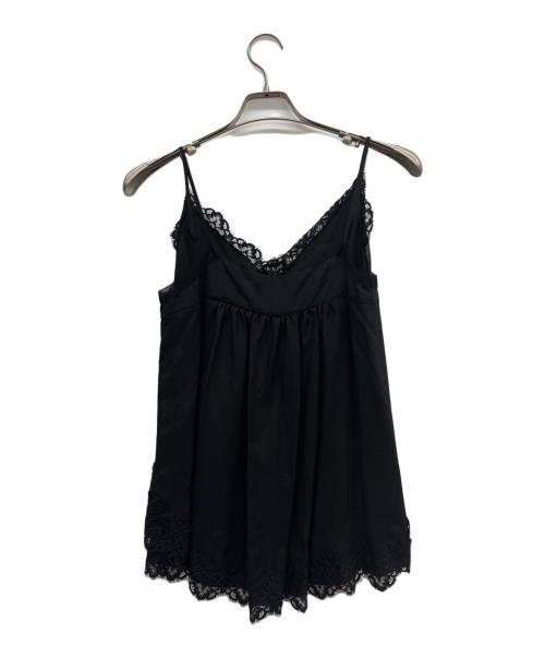 SINME（シンメ）SINME (シンメ) レースキャミソール ブラック サイズ:F 未使用品の古着・服飾アイテム