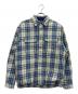 thisisneverthat（ディスイズネバーザット）の古着「ロゴチェック柄シャツジャケット」｜ブルー