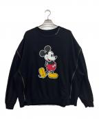FACETASM×DISNEYファセッタズム×ディズニー）の古着「スウェット」｜ブラック