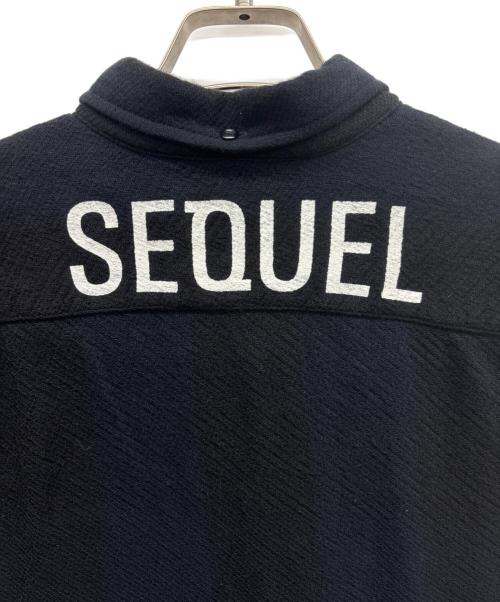 SEQUEL（シークエル）SEQUEL (シークエル) 長袖シャツ ネイビー×ブラック サイズ:Sの古着・服飾アイテム