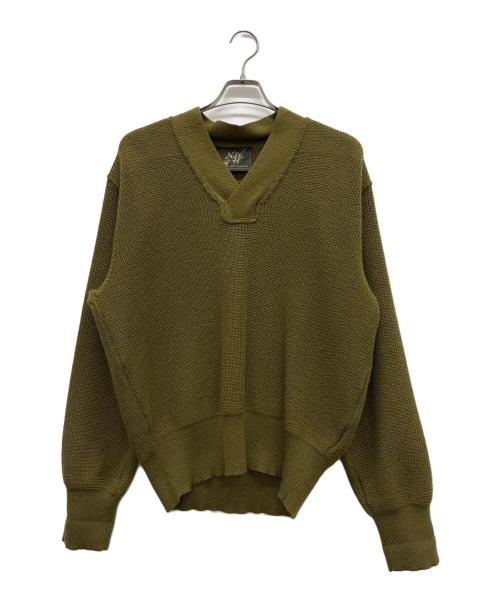 niffi（ニッフィ）niffi (ニッフィ) エンジニアセーター カーキ サイズ:Lの古着・服飾アイテム