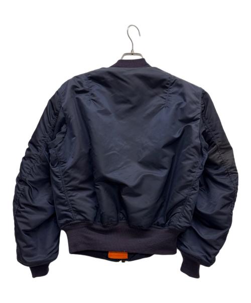 ALPHA INDUSTRIES（アルファインダストリーズ）ALPHA INDUSTRIES (アルファインダストリーズ) MA-1ジャケット ネイビー×オレンジ サイズ:Mの古着・服飾アイテム