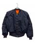 ALPHA INDUSTRIES（アルファインダストリーズ）の古着「MA-1ジャケット」｜ネイビー×オレンジ