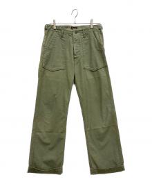 Stevenson Overall Co.（スティーブンソンオーバーオール）の古着「ストレートパンツ」｜グリーン