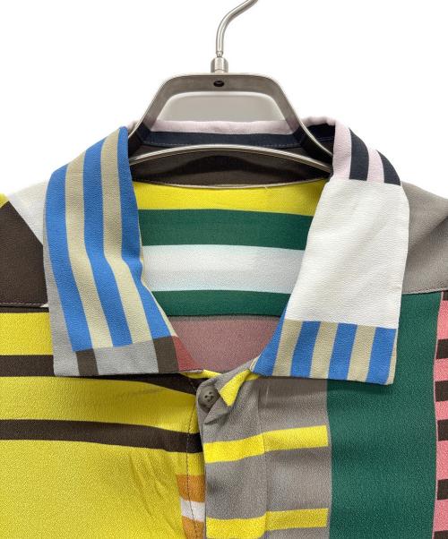 RICK OWENS（リックオウエンス）RICK OWENS (リックオウエンス) STRIPE OFFICE SHIRT UXMAL PRINT マルチカラー サイズ:US 36の古着・服飾アイテム