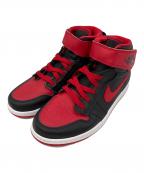 NIKEナイキ）の古着「Air Jordan 1 HI FlyEase」｜ブラック×ホワイト×ファイヤー レッド