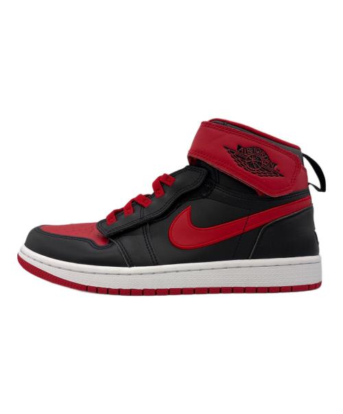 NIKE（ナイキ）NIKE (ナイキ) Air Jordan 1 HI FlyEase ブラック×ホワイト×ファイヤー レッド サイズ:26の古着・服飾アイテム