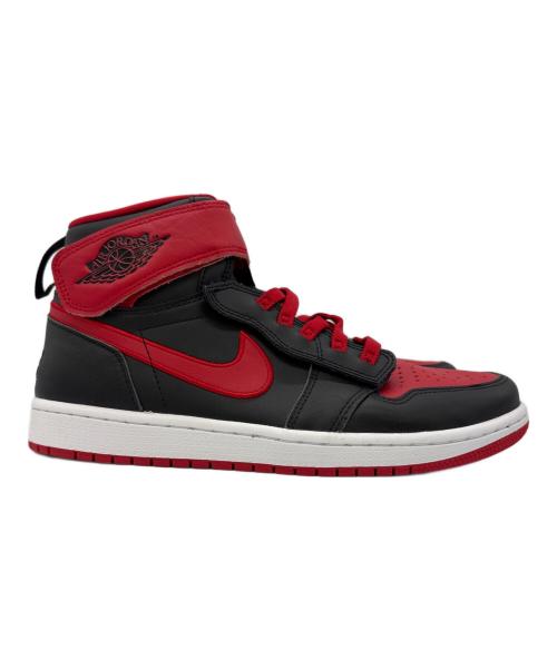NIKE（ナイキ）NIKE (ナイキ) Air Jordan 1 HI FlyEase ブラック×ホワイト×ファイヤー レッド サイズ:26の古着・服飾アイテム