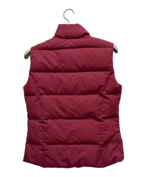 Eddie Bauer（エディーバウアー）Eddie Bauer (エディーバウアー) ダウンベスト ワインレッド サイズ:Sの古着・服飾アイテム