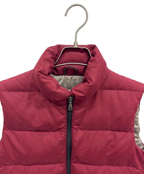 Eddie Bauer（エディーバウアー）Eddie Bauer (エディーバウアー) ダウンベスト ワインレッド サイズ:Sの古着・服飾アイテム