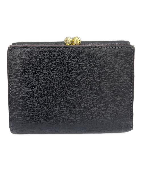 Vivienne Westwood（ヴィヴィアンウエストウッド）Vivienne Westwood (ヴィヴィアンウエストウッド) 3つ折りがま口財布 ブラックの古着・服飾アイテム